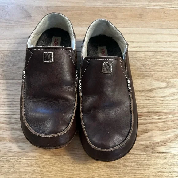 Men’s Olukai Moloa Ili leather slipper - Picture 9 of 9